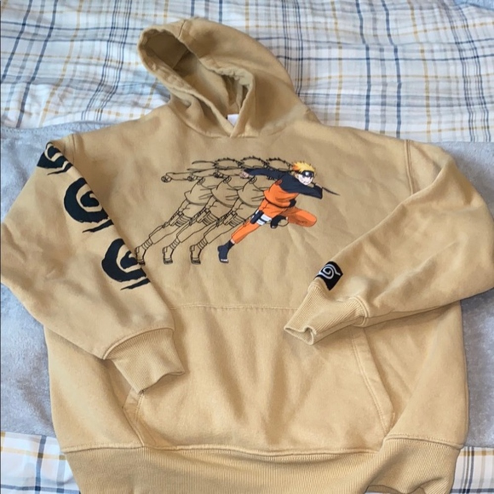 Zara Tan Graphic Hoodie
